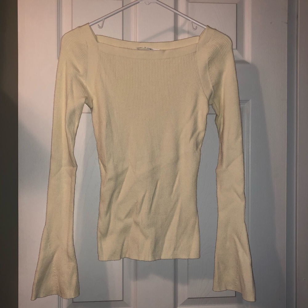Frame Denim Ivory Boatneck Sweater